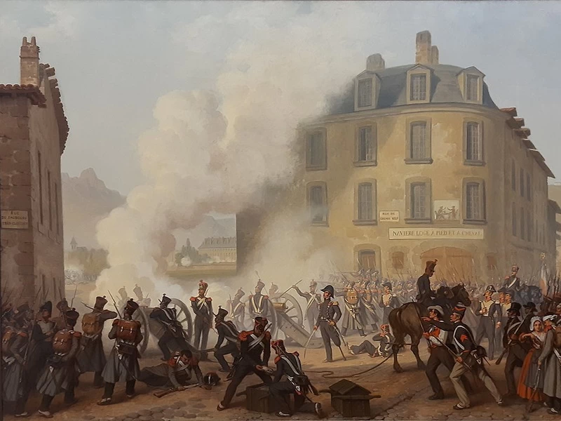 1805-Alexandre Joseph Michel François Debelle - L'assedio di Grenoble da parte degli Alleati nel 1815 - Museo di Grenoble